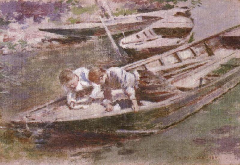 Theodore Robinson Two in a Boat china oil painting image